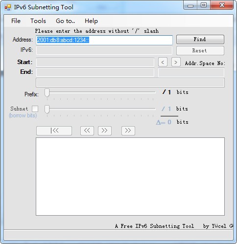 IPv6 Subnetting  Tool(IPV6子网掩码计算器)