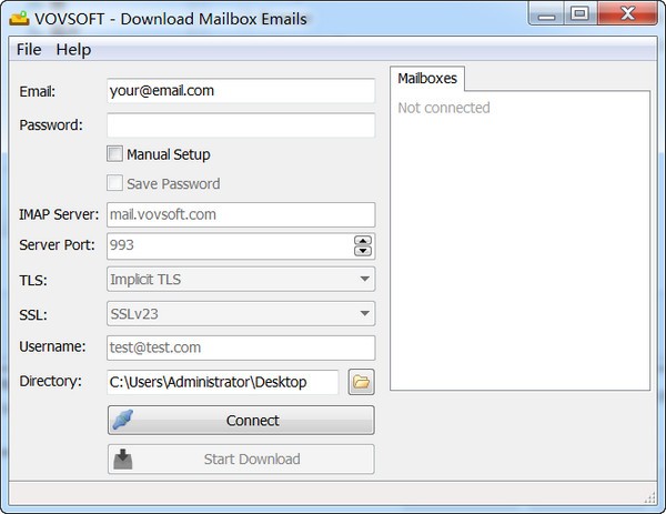 Vovsoft  Download  Mailbox  Emails(邮件下载工具)