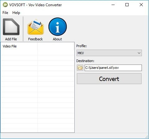 VovSoft  Video  Converter(视频文件转换工具)