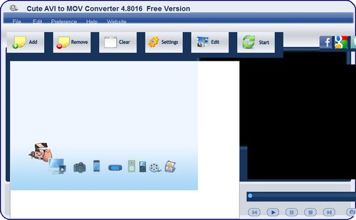 Cute  AVI  to  MOV  Converter(视频转换工具)