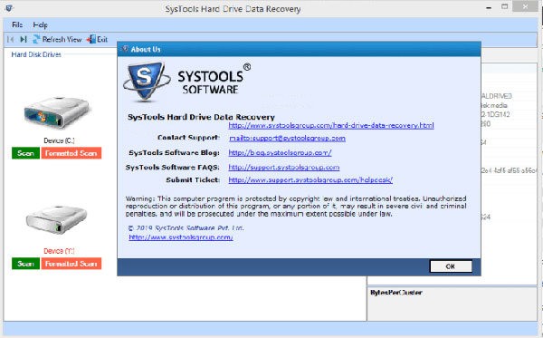 SysTools  Hard  Drive  Data  Viewer(文件修复软件)