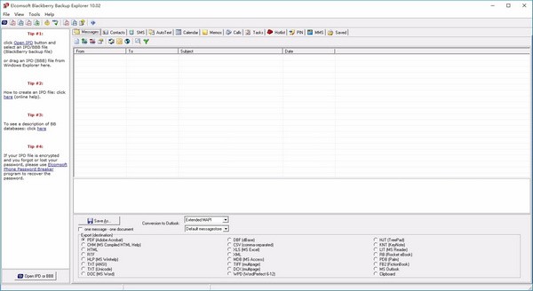 ElcomSoft  Blackberry  Backup  Explorer(备份信息访问工具)