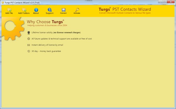 Turgs  PST  Contacts  Wizard(PST联系人提取工具)