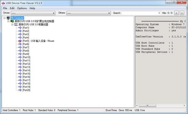 USB查看器(USB  Device  Tree  Viewer)