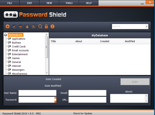 Password  Shield(账号密码保存软件)