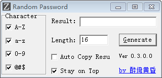 Random  Password(随机密码生成工具)