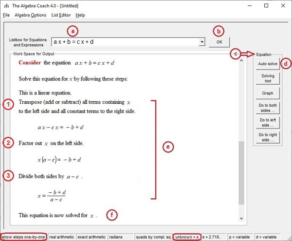 The  Algebra  Coach(代数学习软件)